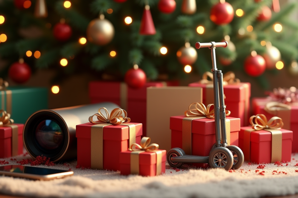 Christmas gift ideas for everyone, festive presents under the tree.