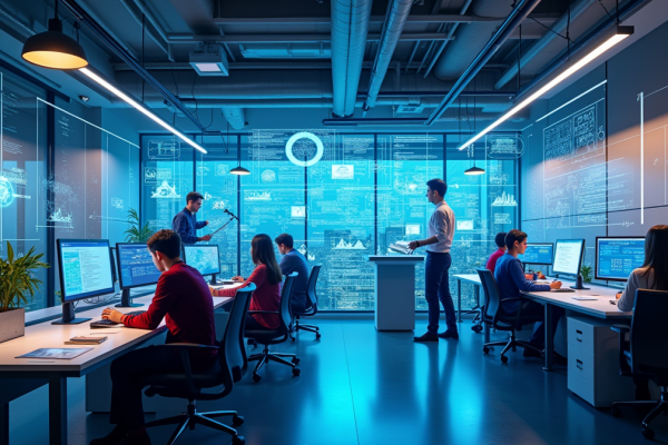 AI in the workplace, future of work collaboration.